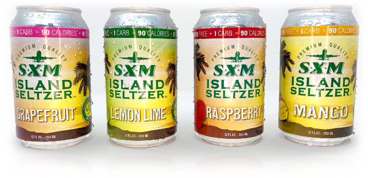 SXM Island Seltzer Flavors